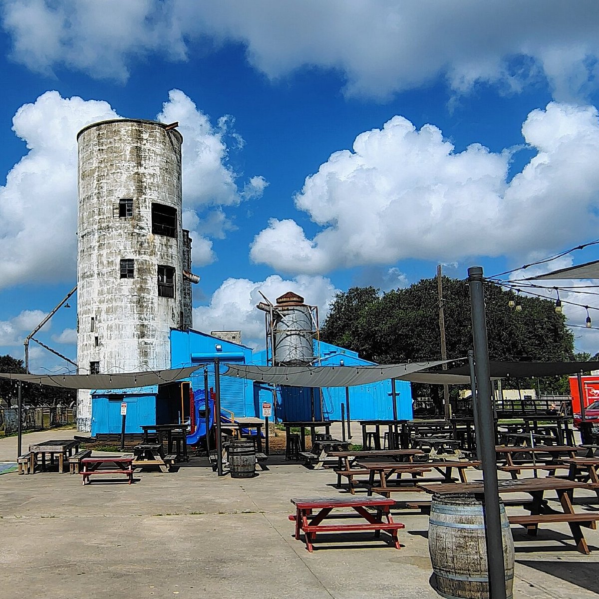 Historic Katy Texas rice dryer silos landmark — family law attorney Katy TX