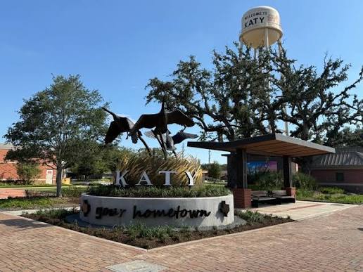 Katy Texas your hometown welcome monument and water tower — family law attorney Katy TX