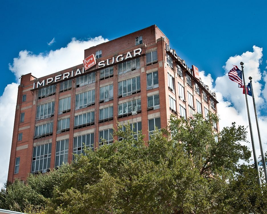 Historic Imperial Sugar Company building — family law attorney Sugar Land TX