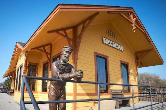 Historic Tomball Texas train depot — family law attorney Tomball TX