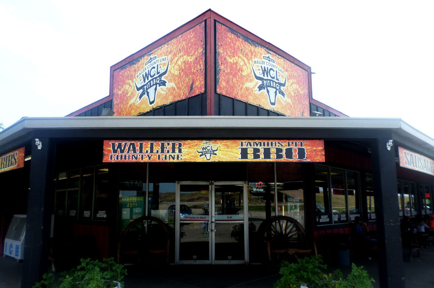 Waller County Line Pit BBQ landmark in Waller County Texas — family law attorney Hempstead TX